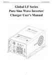 Global LF Series Pure Sine Wave Inverter/AC Charger User`s Manual