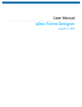 User Manual pDoc Forms Designer