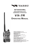 VX-7R Operating Manual