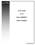 A115 Stereo MOSFET Power Amplifier