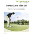 Instruction Manual - Albatros Golf Solutions