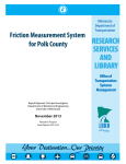 Friction Measurement System for Polk County