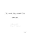The Propeller System Module (PSM) User Manual