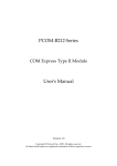 PCOM-B212 Series User`s Manual