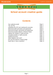 School account creation guide