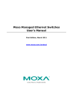 Moxa Managed Ethernet Switches User`s Manual