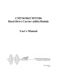 CMT36106/CMT3106 Hard Drive Carrier utilityModule User`s Manual