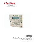 System Display and Controller Owner`s Manual