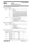 DA100 Data Acquisition Unit User`s Manual Notice of