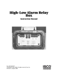 High/Low Alarm Relay Box User Manual