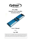 IFC-EB02 Interface Free Controller Extension Board User`s Manual