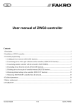 User manual of ZWG3 controller