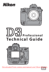 Nikon D3 User Guide Manual pdf - Camera