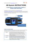 AB Gymnic INSTRUCTIONS