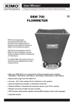 DBM 700 FLOWMETER User Manual
