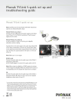 Phonak TVLink S quick set up and troubleshooting guide