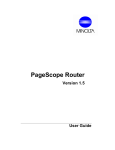 3.4 Installing the PageScope Router Client Software