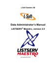 LISTSERV Maestro 2.0 Data Administrator - L