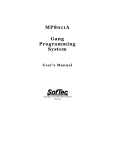 MP8011A Gang Programming System User`s Manual