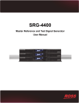 SRG-4400 User Manual