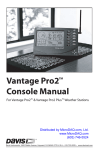 Davis Instruments Vantage Pro 2: Console User Manual