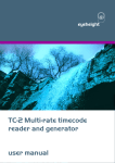 TC-2 timecode reader/generator user manual