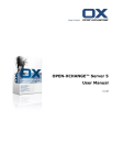 OPEN-XCHANGE™ Server 5 User Manual