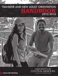 Transfer Orientation Handbook - University of Central Missouri
