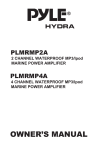 Pyle Amplifiers User Manual