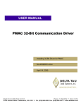 ^1 USER MANUAL PMAC 32-Bit Communication Driver