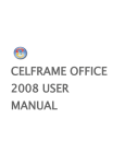 CELFRAME OFFICE 2008 USER MANUAL