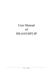 User Manual of DS-6101HFI-IP
