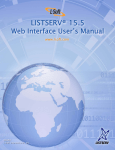 LISTSERV 15.5 Web Interface User`s Manual - L