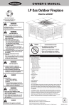 LP Gas Outdoor Fireplace