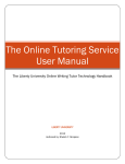 The Online Tutoring Service User Manual