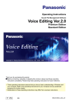 Voice Editing Operating Instructions