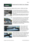 Single Scull Car Rack User`s Manual