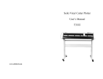 Seiki Vinyl Cutter Plotter User`s Manual