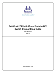 648-Port EDR InfiniBand Switch-IB™ Switch Dismantling