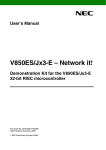 User`s Manual V850ES/Jx3-E - Network it!