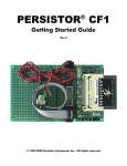 CF1 Getting Started Guide - Persistor Instruments Inc
