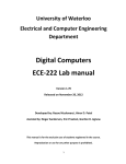 Digital Computers ECE-222 Lab manual