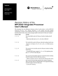 Revision History of the MPC8245 Integrated Processor User`s Manual