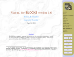 Manual for BLOCKS version 1.6