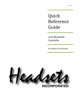 LYNX Quick Ref. - Headsets, Inc.