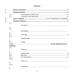 -1- Contents 1 Phone overview