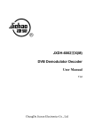 JXDH-6002ⅢX(M) DVB Demodulator Decoder User Manual
