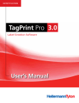 the TagPrint Pro 3.0 User`s Manual