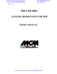 Miller 400A Users Manual - Farwest Corrosion Control