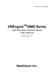 VREngine™/SMD Series High Resolution Graphics Board User`s